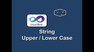 string to upper and lower case in vb.net