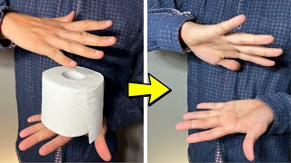 Toilet Paper Disappears Right Before Your Eyes! [Magic Trick Revealed]