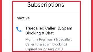 Google Account Check Subscription inactive or active in Android