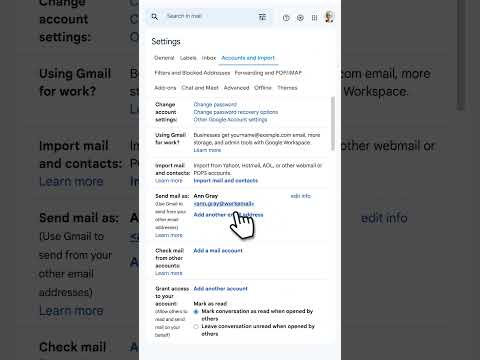 Use Gmail to manage your non-Gmail email addresses #Shorts