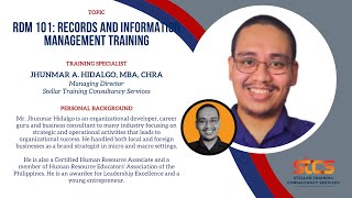 RDM 101: Records and Information Management Training [2 HOURS FULL COURSE]