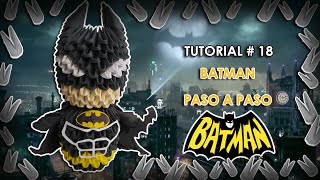 ¿Cómo hacer a BATMAN 🦇 en Origami3D?✂️| DC COMICS🖤 |Tutorial paso a paso⭐| Priztigami3D🌻