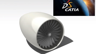 CATIA V5 tutorial #3- Design Turbine Engine