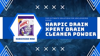 The Ultimate Solution for Unclogging Sinks: Harpic Drain Xpert Drain Cleaner Powder #draincleaning