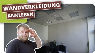 Wand verkleiden mit Fliesenoptik