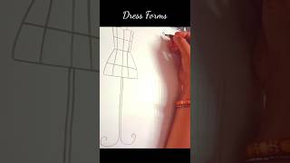 How to draw dress Forms #short #shorts #youtubeshorts