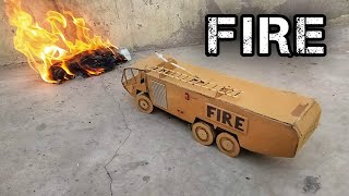 How to Make a Fire Truck | DIY Cardboard Craft