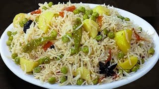 Aloo Matar Pulao Recipe | Aloo Matar Pulao Banane ka Tarika | Vegetable Pulao by Cook with Farooq