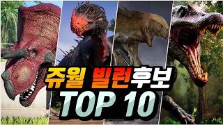 쥬라기월드 후속작 빌런공룡 후보 순위 TOP 10!