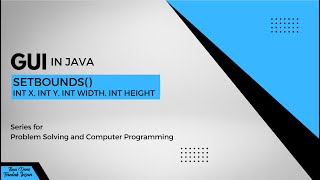 Java Programming [GUI: setBounds()]