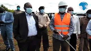 Water and Irrigation Principal Secretary Joseph Irungu tours Thiba Dam in Kirinyaga County