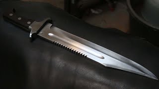 Forging the Prototype 2 game Bowie knife,  the complete movie