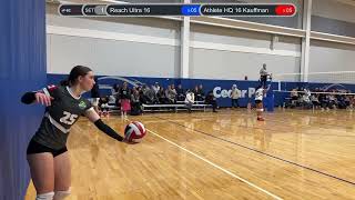 Reach Ultra 16 vs Athlete HQ 16 Kauffman, 2025-02-15, Day 1, Match 3, 1st Set