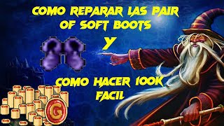 Tibia Como reparar las pair of soft boots