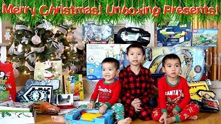 Opening Christmas Presents 2017 | Unboxing Gifts from Santa Claus | Lucas | Ryan | Hanson