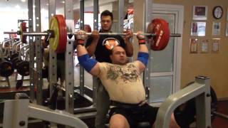 452 lb / 205 kg Strict Overhead Press (seated) - Igor Pedan