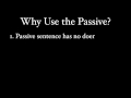 The Passive Voice in English