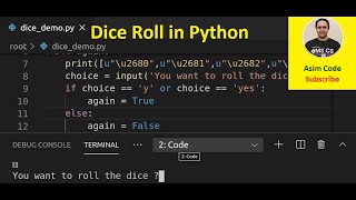 Dice Roll in Python
