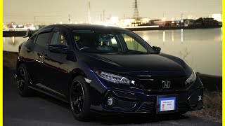 【職質もされた】シビックさんを田舎の夜景と一緒に撮ってもらった！【納車2周年記念④】