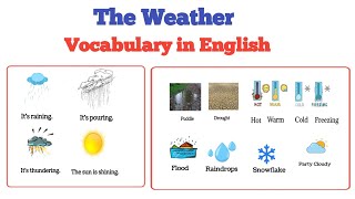 Weather vocabulary in English | Weather vocabulary | The Weather
