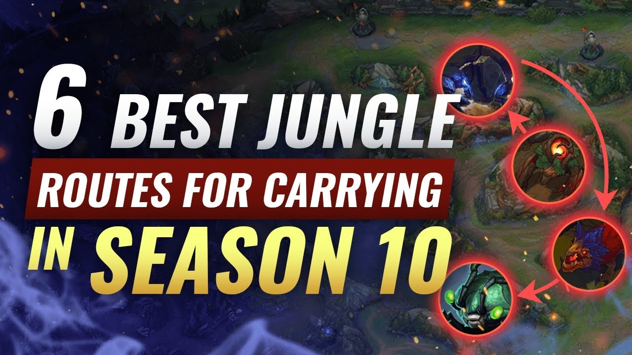 6 Most OPTIMAL Jungle Paths In Season 10 - League Of Legends - YouTube