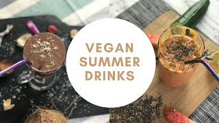 vegan summer drinks I Refreshing I Easy to Make I Good for Beginners