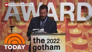 Adam Sandler Roasts Himself In Speech Written By Teen Daughters
