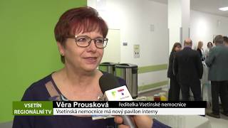 VSETÍN: Vsetínská nemocnice má nový pavilon interny