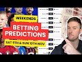 Premier League Betting Tips & Predictions - Sat 9th & Sun 10th Nov - Chelsea vs Arsenal & More