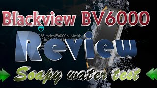 Water test IP68 4200mAh Blackview BV6000 review tough phone 4200mAh