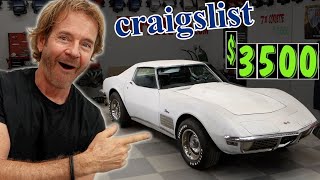 I bought a classic Corvette for only $3500.