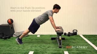 HIIT Exercises: How to do Hand Elevated Push Ups