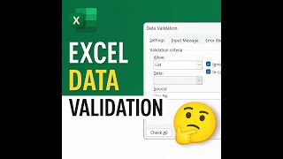 Master Excel Data Validation Create Smart, Error Free Forms in Minutes!