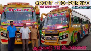 RKN BUS CABIN RIDE arcot To ponnai