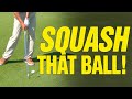 Golf Drills:  How To Compress Your Iron Shots (SQUASH THAT BALL!!)