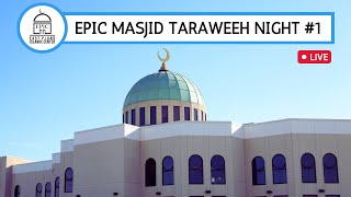 EPIC Masjid Taraweeh Night #1 | Dr Yasir Qadhi | Qari Sajjad Gul | Imam Nadim | Ustadh Baajour