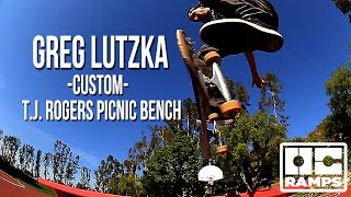 Greg Lutzka's Custom T.J. Rogers Bench