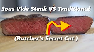 Sous Vide Steak VS Traditional Cooking Technique - How to Sous Vide Steak (Butchers Filet Mignon) 🔥