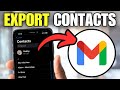 How To Export iPhone Contacts to Gmail / Google Account
