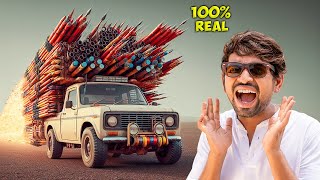 1000 Rockets From Car😈 - Will I Survive ? Challenge