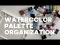 How I Organize My Watercolor Palette