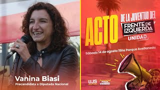 Vanina Biasi // Acto de la juventud del Frente de Izquierda Unidad