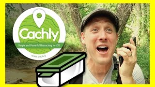 FINDING A HUGE GEOCACHE WITH CACHLY! (Geocaching App)