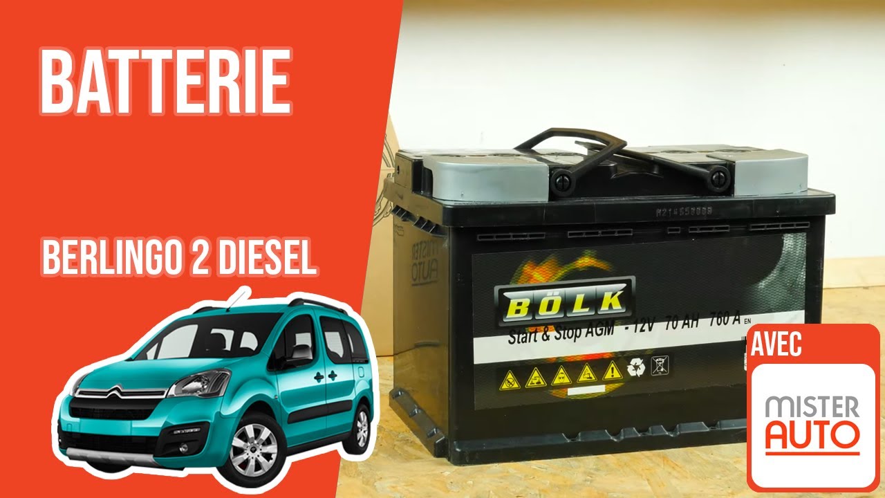 Changer La Batterie Berlingo 2 1.6 HDI 🔋 - YouTube