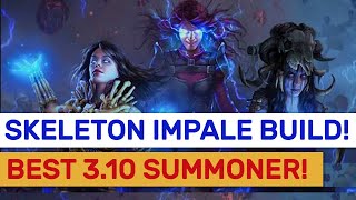 3.10 Delirium #1 Physical Impale (Cluster) Skeleton Summoner! Full Guide! | POE