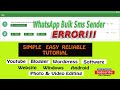 How to resolve an error issue in WA Sender || Free WhatsApp Marketing Software || Your Help Buddy