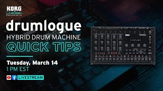 Korg Livestream: Quick Tips for Navigating the Korg Drumlogue