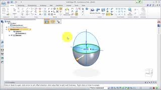 How to use cup revolve in Siemens Solid Edge (tutorial)