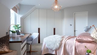 🏠 Pretty Rose Gold Bedroom Decorating Ideas | Rose Gold Marble Design, Grey and Blue Bedroom Decor