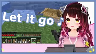 Roboco Is So Excited to Become Elsa in Minecraft, Until... [Robocosan]